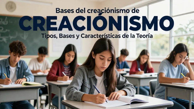 Estudiantes mexicanos estudian la teoría del creacionismo