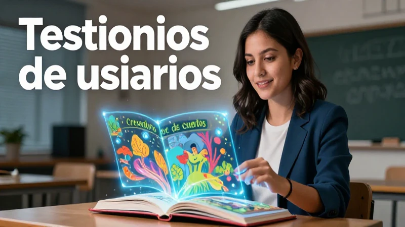 Educadora crea relatos únicos con generador de historias
