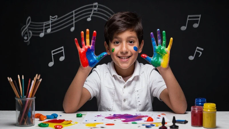 Qué es la creatividad y por qué es esencial en nuestra vida 7 Niño alegre creando arte cultural mexicano
