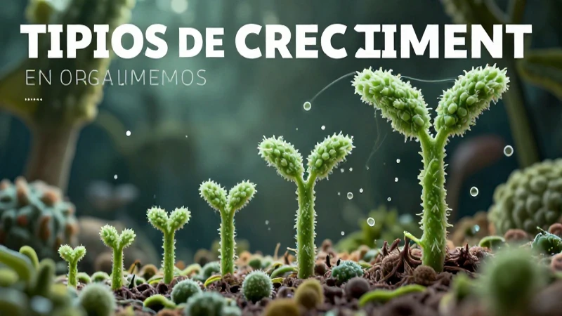 Tipos de crecimiento biológico explicados