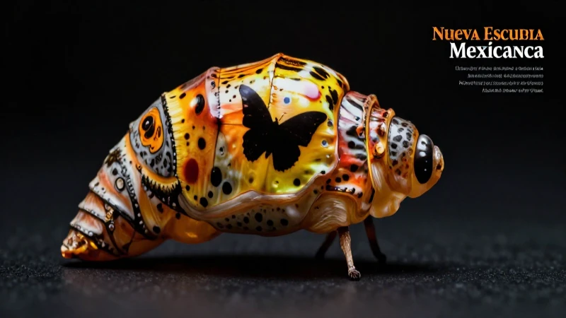 Crisálida: Definición, características y su papel en el arte 4 Mariposa vibrante emergiendo de crisálida