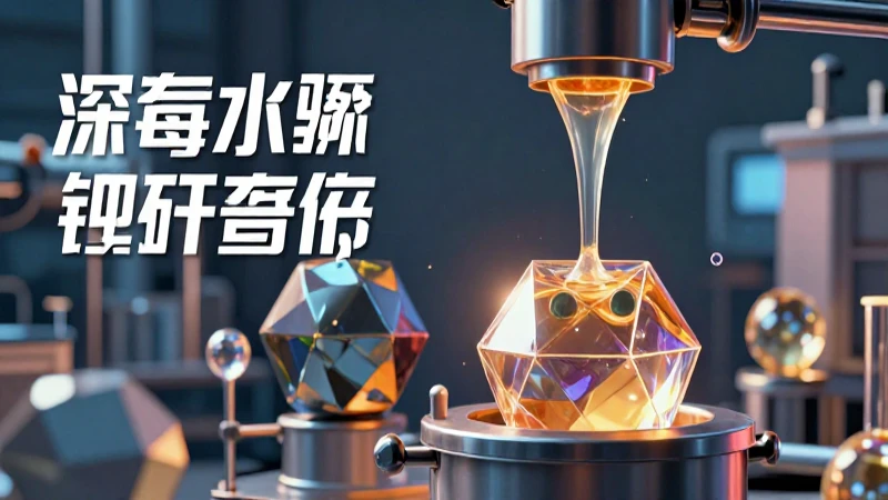 Estructuras cristalinas puras con iluminación dramática