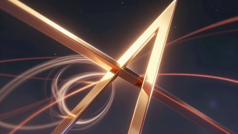 Geometría dinámica y brillante con ángulos opuestos