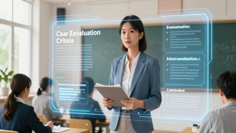 Establecer criterios de evaluación claros es esencial para la educación