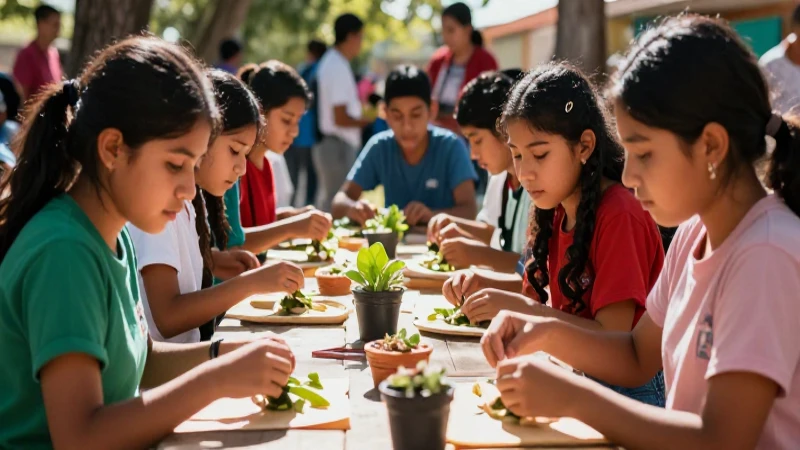 Estudiantes mexicanos crean proyectos naturales con luz dinámica
