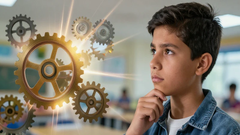 Estudiante mexicano analizando en un entorno moderno