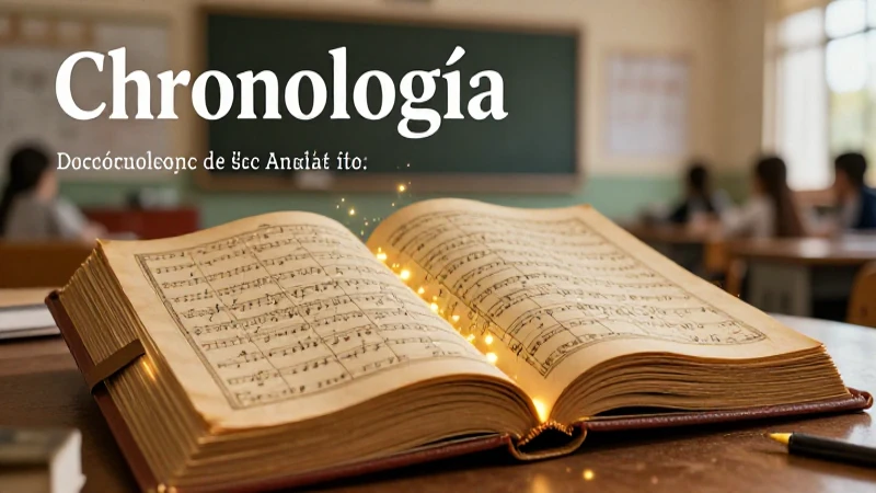 La cronología tiene una gran importancia histórica