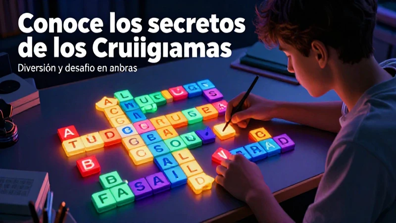 Conoce los secretos de los crucigramas: diversión y desafío en palabras 3 Mejora el cerebro y la diversión mediante crucigramas