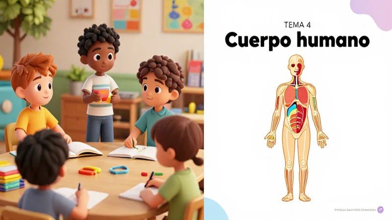 Cuaderno educativo sobre el cuerpo humano