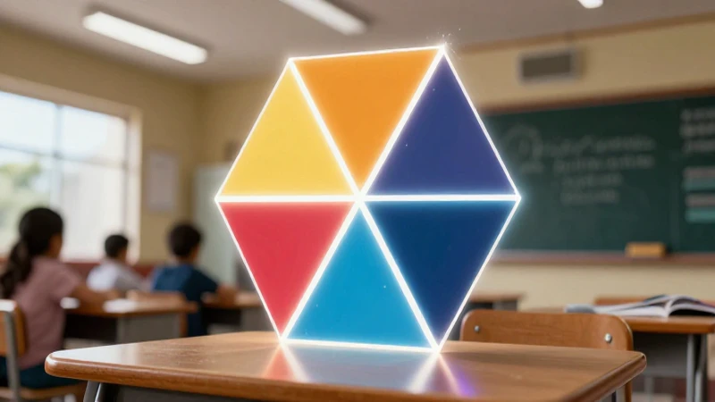 Cuadrilátero: Características de sus Lados y Ángulos 5 Ilustración educativa moderna, vibrante y detallada