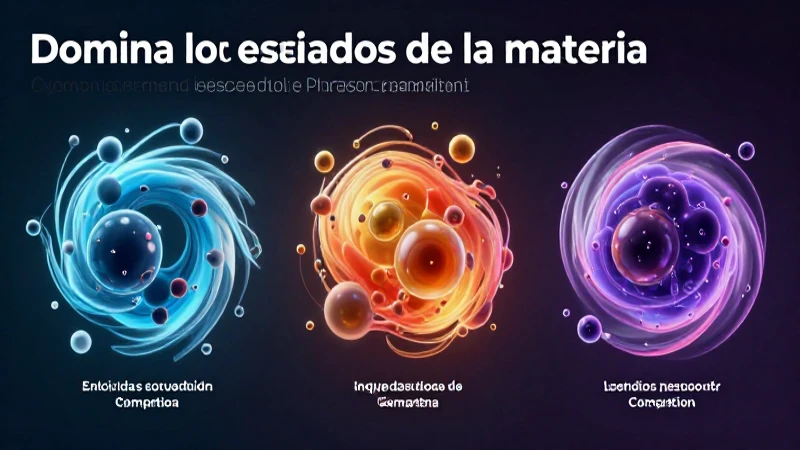Visualización de los estados de la materia