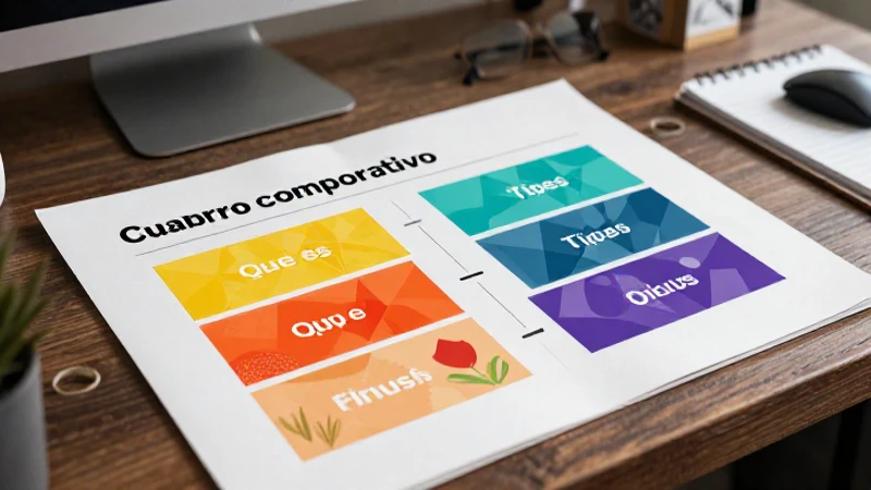 Guía visual para hacer un cuadro comparativo