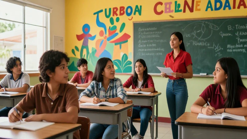 Clase mexicana vibrante y educativa