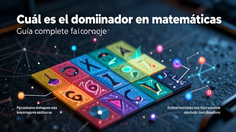 Ejemplos de fracciones y sus denominadores