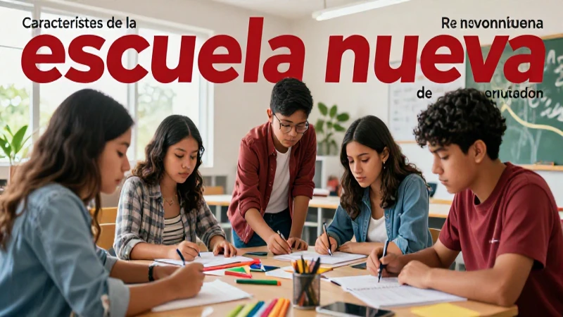 Revoluciona la educación con el enfoque innovador de la escuela nueva 3 Escuela nueva: Aprendizaje innovador mexicano