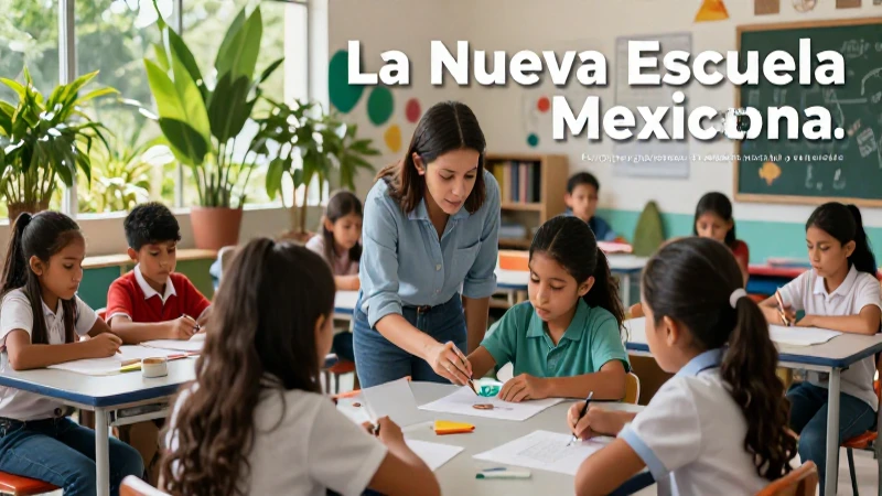 La Nueva Escuela Mexicana fomenta la educación inclusiva y sostenible
