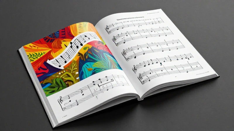 Diseño moderno para libros de música pedagógica
