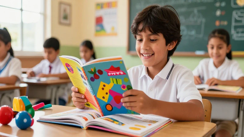 Alumno alegre aprendiendo música mexicana