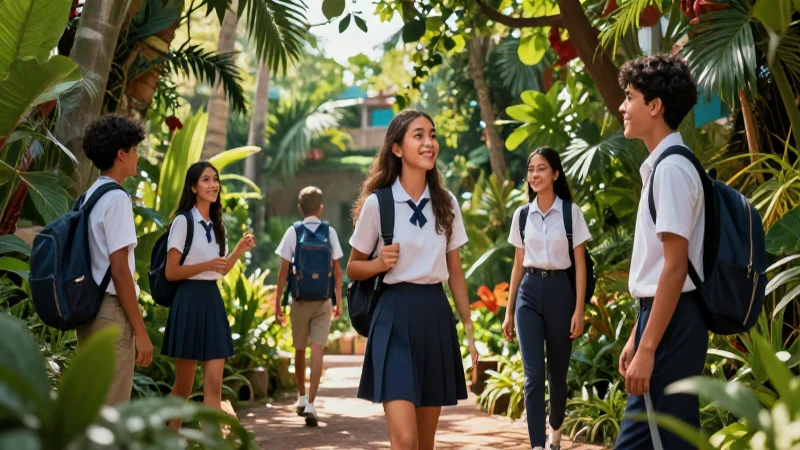 Estudiantes mexicanos interactúan con un ecosistema vibrante