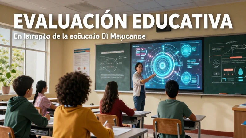 La evaluación educativa es esencial en México