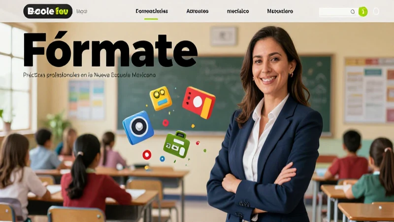 Fórmate como profesional competente: Prácticas profesionales en la Nueva Escuela Mexicana 5 Imagen profesional de educador con recursos mexicanos