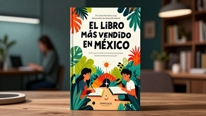 Portada vibrante de libro educativo mexicano moderno