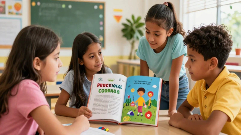 Estudiantes mexicanos colaborando en aula moderna