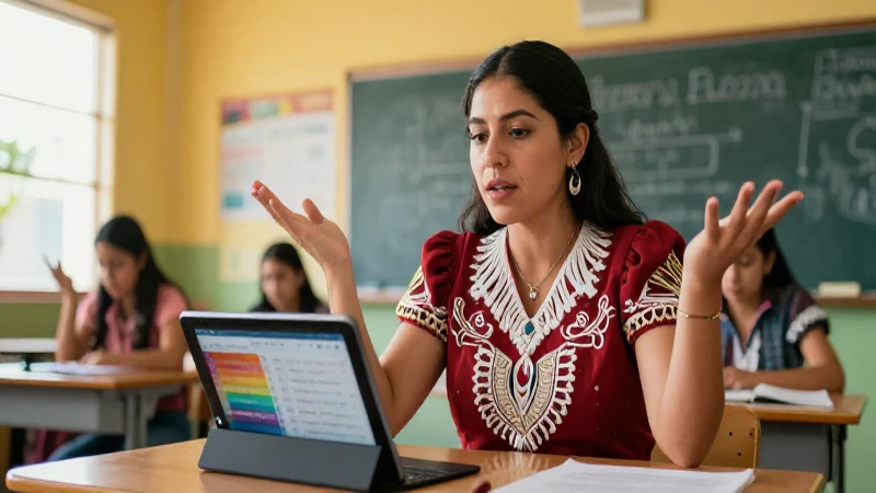 Formación continua: Impulsa tu desarrollo profesional docente 4 Apasionada maestra mexicana en desarrollo profesional