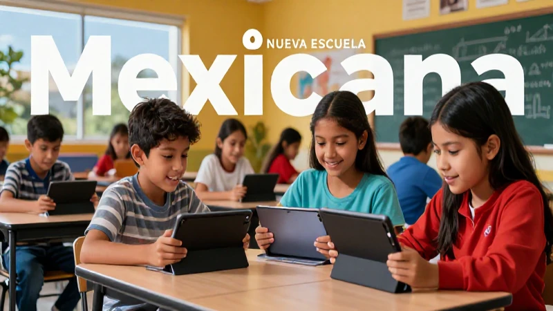 Estudiantes mexicanos modernos aprenden en aulas vibrantes