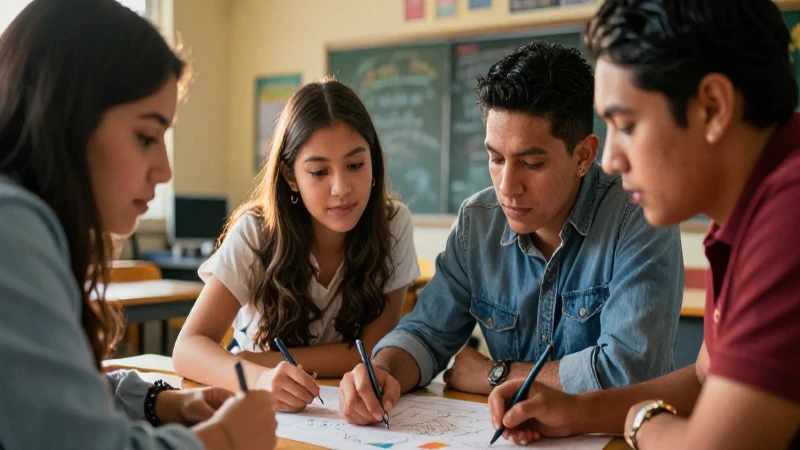Tips para fomentar la participación en la Nueva Escuela Mexicana: claves para docentes 3 Colaboración educativa mexicana vibrante y detallada