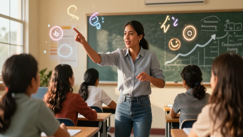 Maestra mexicana inspira aprendizaje en clase