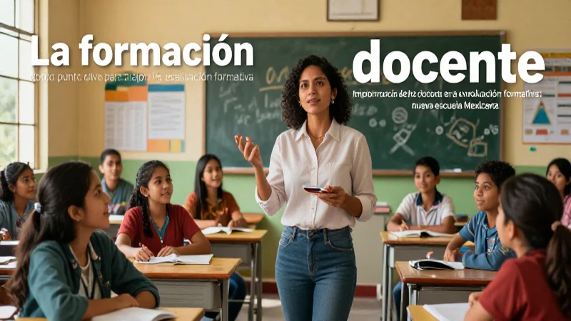Docentes mexicanos clave para la evaluación formativa