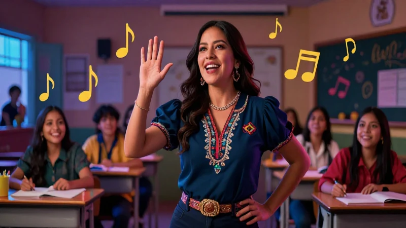 Maestra mexicana vibrante y dinámica