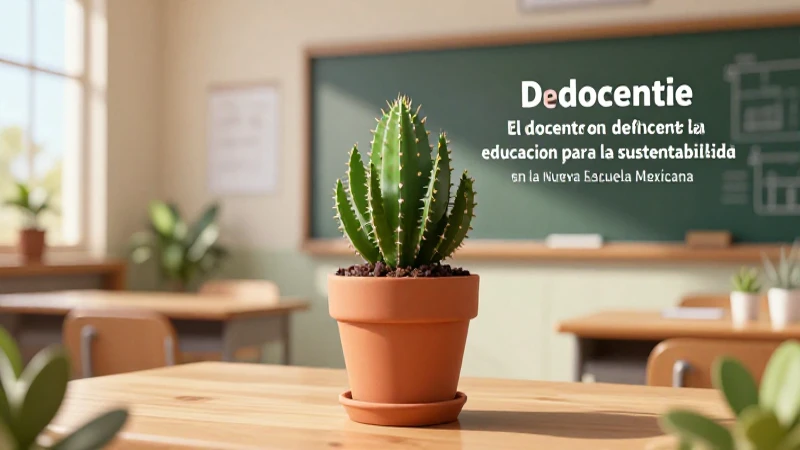 El docente promueve la sustentabilidad en la Nueva Escuela Mexicana
