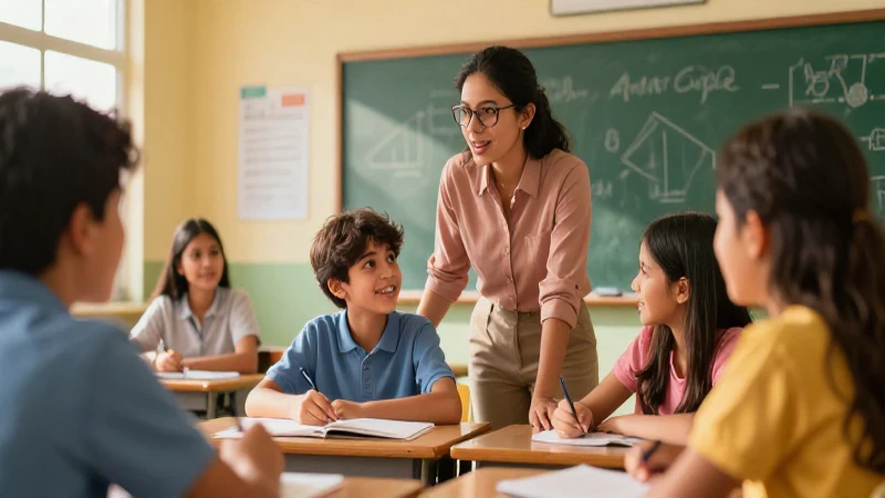 Estudiante aprende en moderna clase mexicana