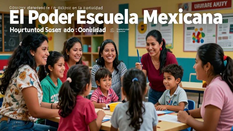 La comunidad impulsa la Nueva Escuela Mexicana