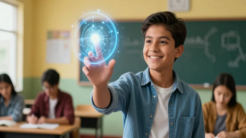 Alcanza el éxito académico: Conoce el objetivo clave de la NEM 5 Joven mexicano aprende con entusiasmo en un aula moderna