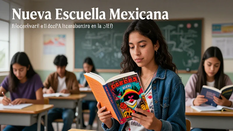 Estudiante mexicano lee literatura chilena en aula