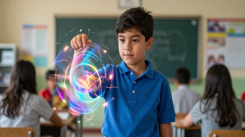 Estudiante mexicano aprende división de restos con hologramas