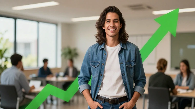 Joven emprendedor mexicano en ascenso