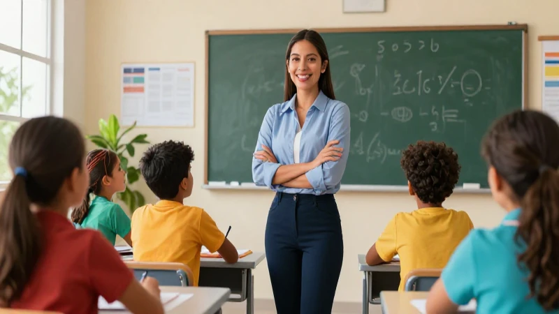 Maestros: Líderes del cambio en la Nueva Escuela Mexicana. ¡Conoce su preparación! 3 Maestra mexicana guía estudiantes en clase