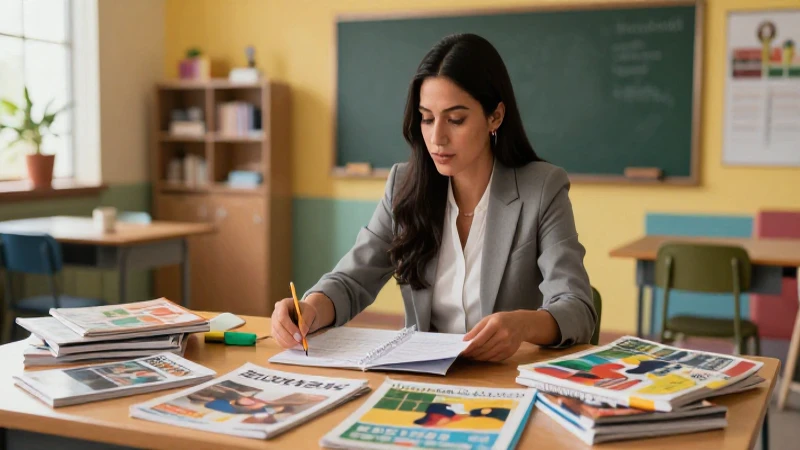 El papel clave del docente en la selección de materiales educativos 3 Profesora mexicana selecciona materiales educativos