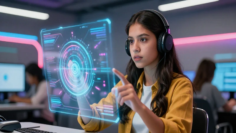 El estudiante en la escuela nueva: marca la diferencia 3 Estudiante mexicano aprende con hologramas futuristas