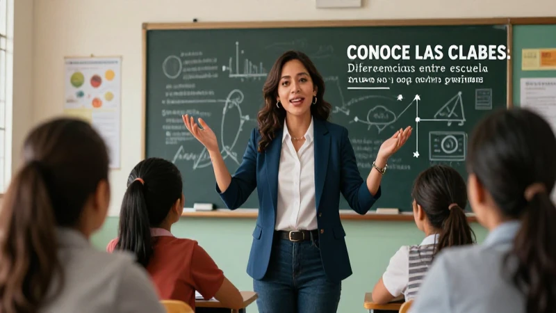 Maestro mexicano dinámico en un ambiente educativo moderno