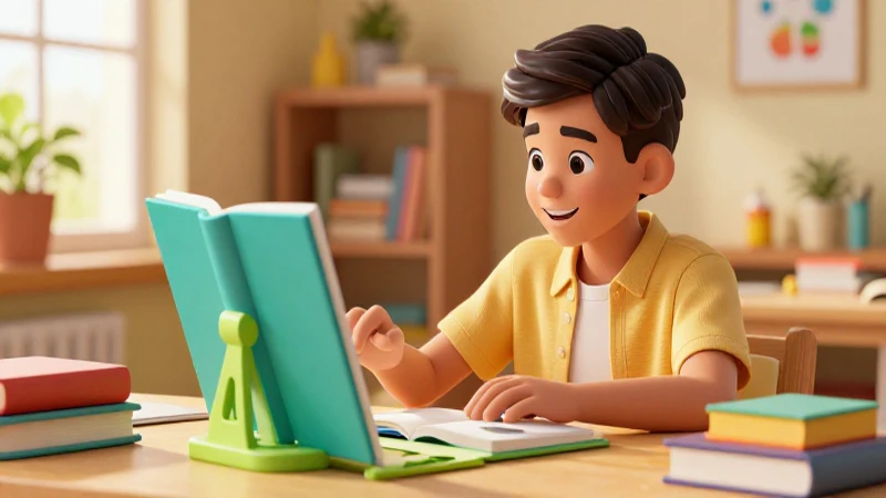 Guía a tus hijos al éxito con libros SEP: Conoce nuestra editorial 4 Estudiante mexicano sonriente en estudio moderno y luminoso