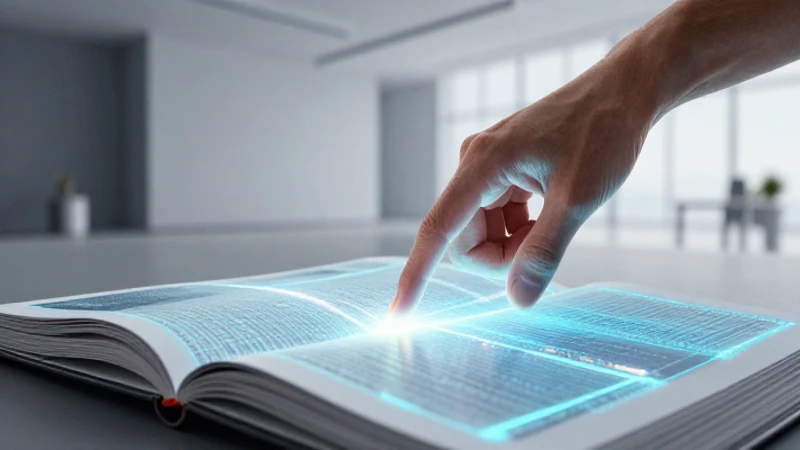 Manos tocan manuscrito digital bajo luz dramática