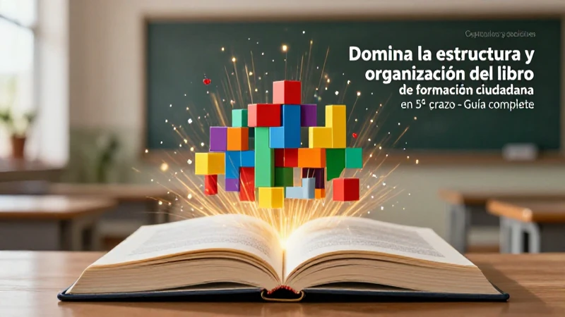 Libro de formación con luz dorada y diseño vibrante
