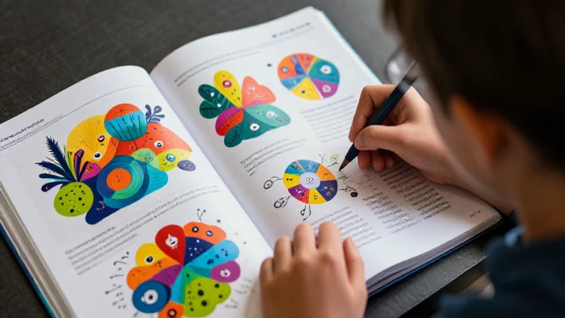 Estudiante creativo con estilo educativo dinámico y moderno