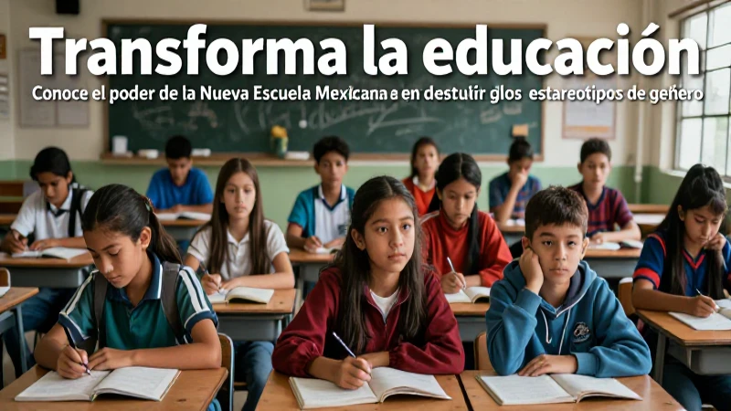 La Nueva Escuela Mexicana rompe estereotipos de género