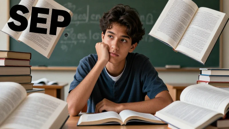 Estudiante concentrado en estudio académico intenso